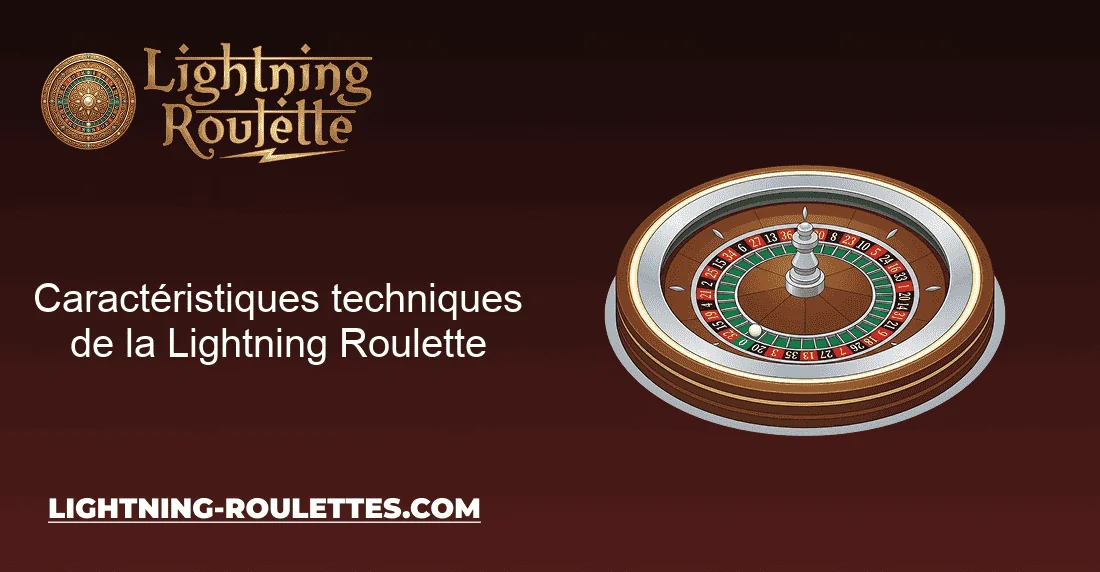 Caractéristiques techniques de la Lightning Roulette Caractéristiques techniques de la Lightning Roulette