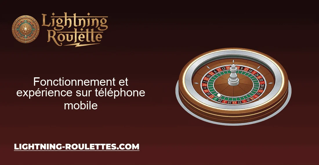 Fonctionnement et expérience sur téléphone mobile Fonctionnement et expérience sur téléphone mobile