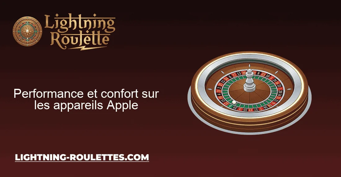 Performance et confort sur les appareils Apple