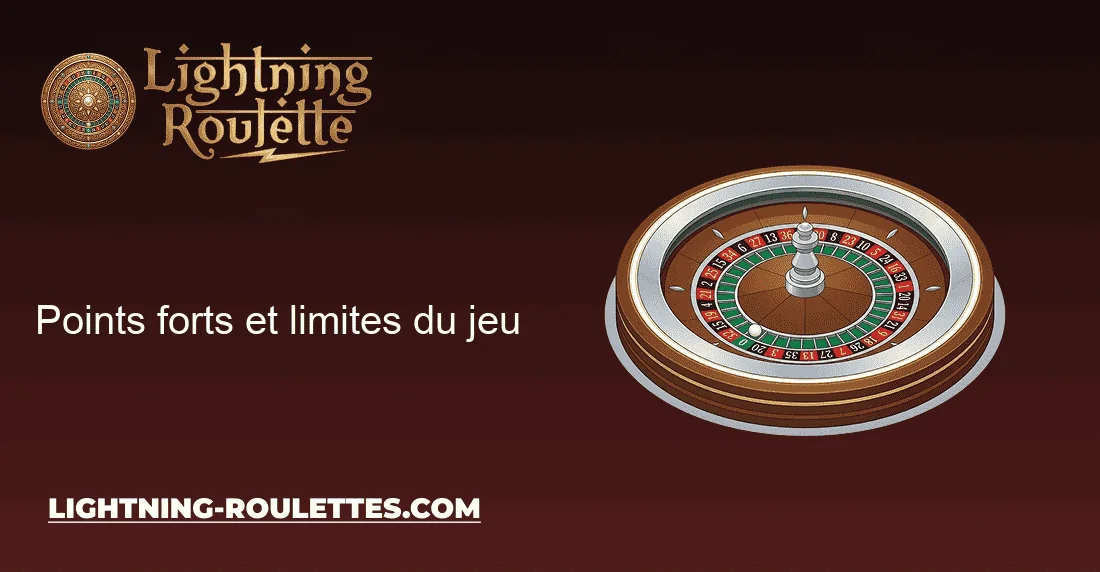 Points forts et limites du jeu Points forts et limites du jeu